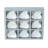 Oversized Hand Painted Gleam Grid Square Knob