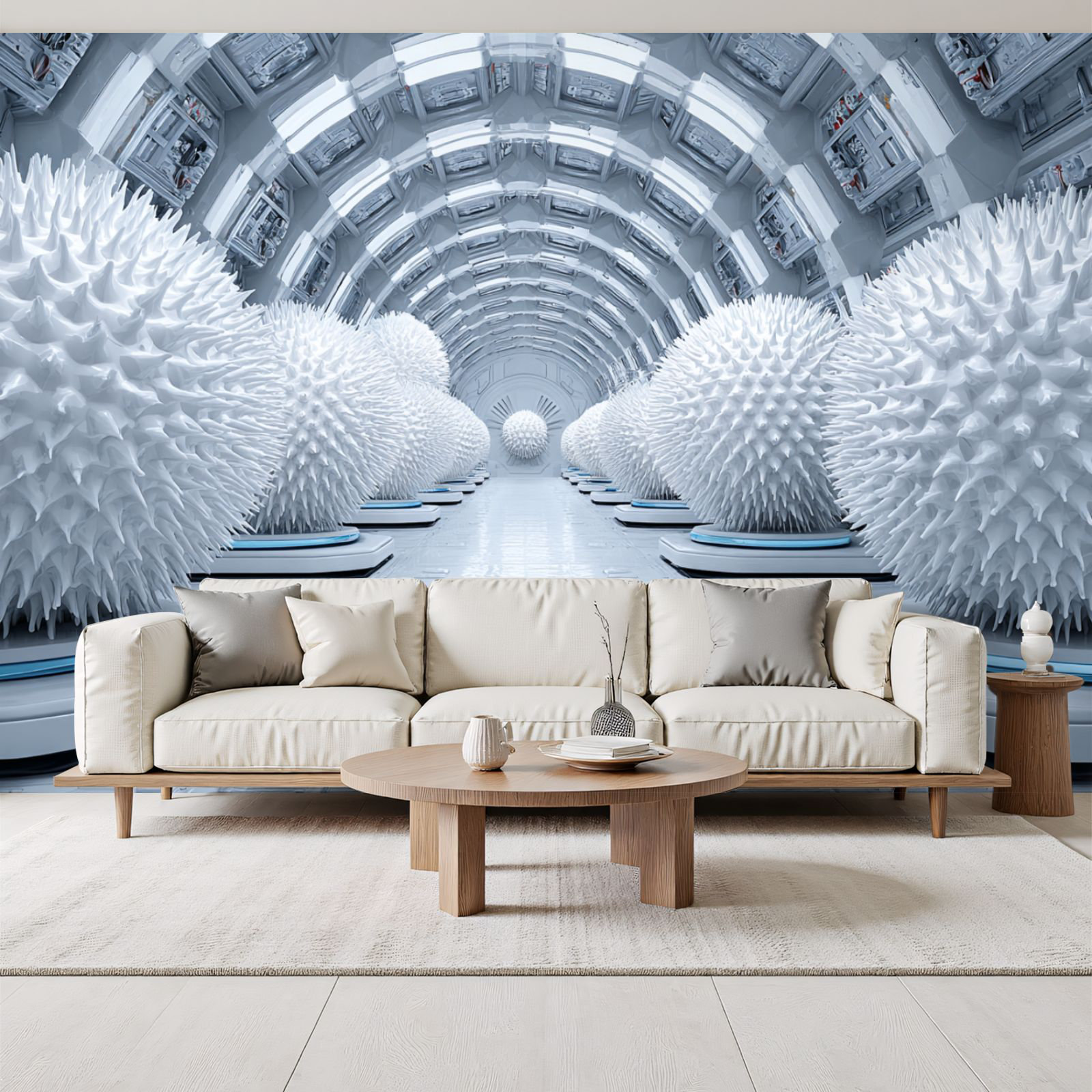 Red Barrel Studio® Peel and Stick Wallpaper 3D Abstract Tunnel Space ...