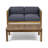 Wood Club Chair For Outdoors (2 Chairs), Incorporating Modern Look With Weave And Water- Covers 2 Outdoor Classy Inner Padding Materials