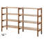KOPENHAGEN 100 cm H x 160 cm W Solid Wood Standard Bookcase