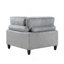 Ensemble modulaire 6 pièces 6 pièces Modular Velours côtelé gris 3X Fauteuils