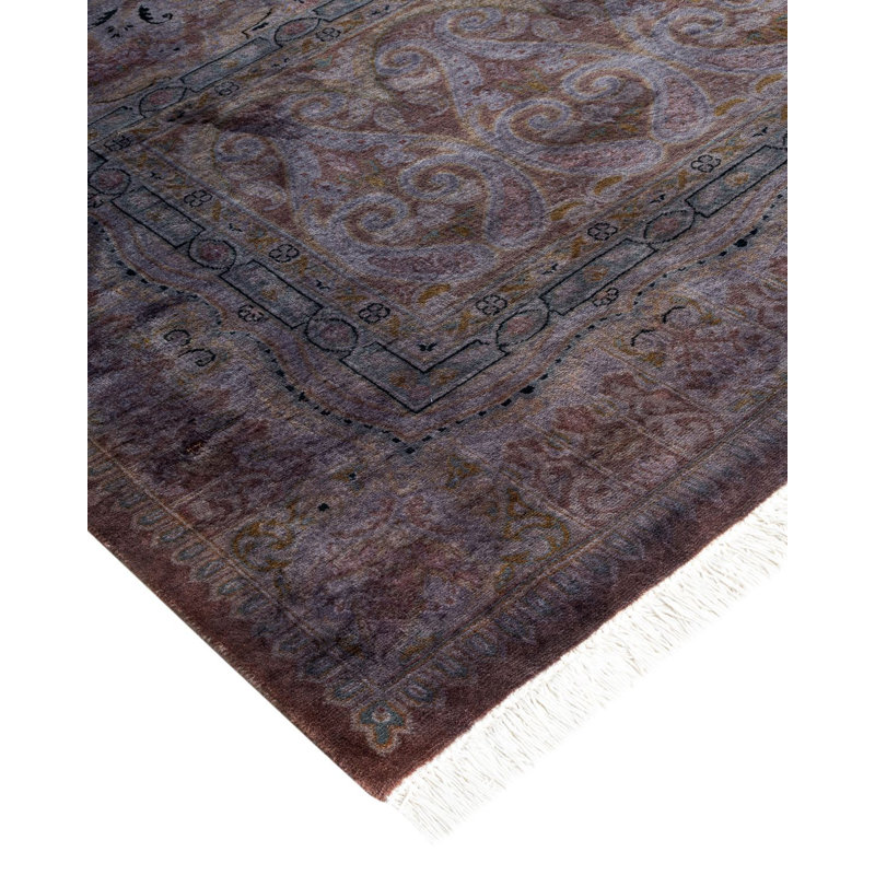 Fine Vibrance One-of-a-Kind 6'2" X 9'2" Hand Knotted Area Rug