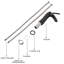 Robinet de lavabo contemporain noir mat mat, monotrou, laiton, fixation au trou de la cartouche d'égouttement moderne, disque en céramique,