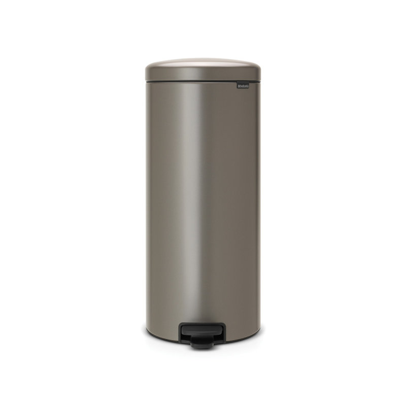 Poubelle à pédale NewIcon 8 gallons (30 litres), Blanc