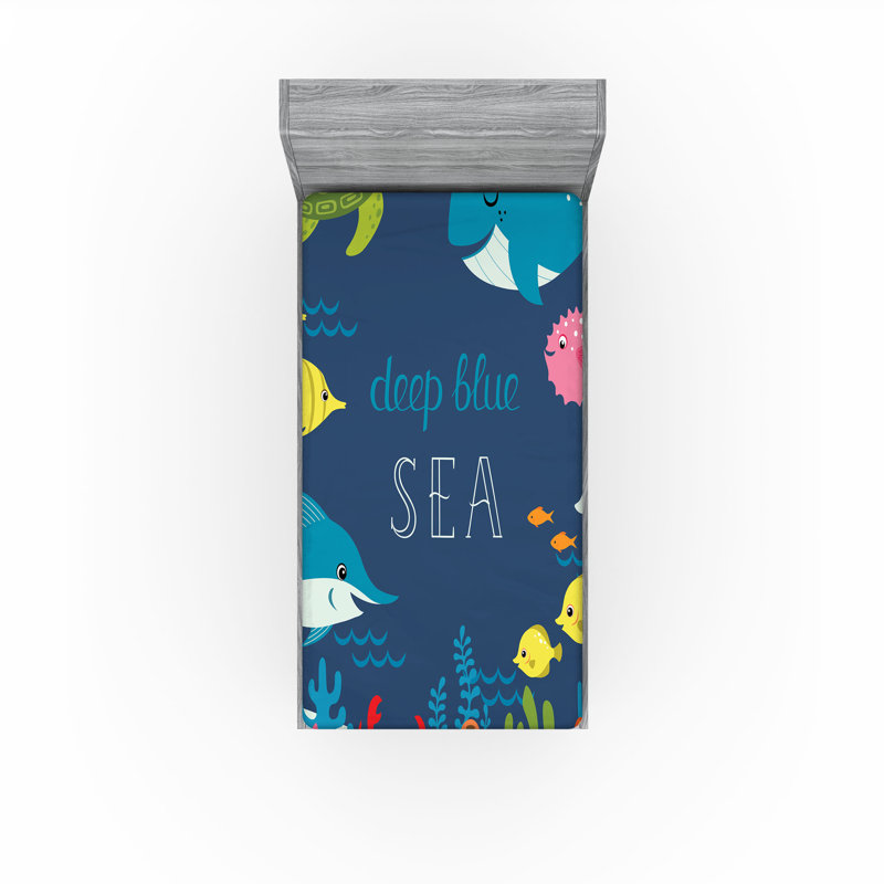 Multicolore Ambesonne, Drap-housse simple très long