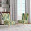 Chaise d'appoint rembourrée Serene Green Stripes
