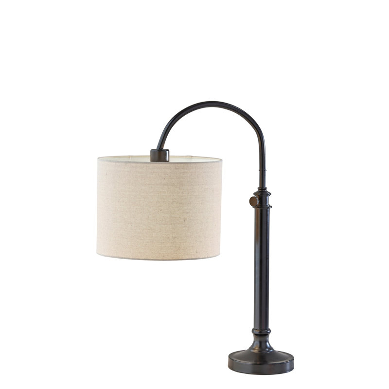 Lampe de bureau en métal Slade, Bronze antique