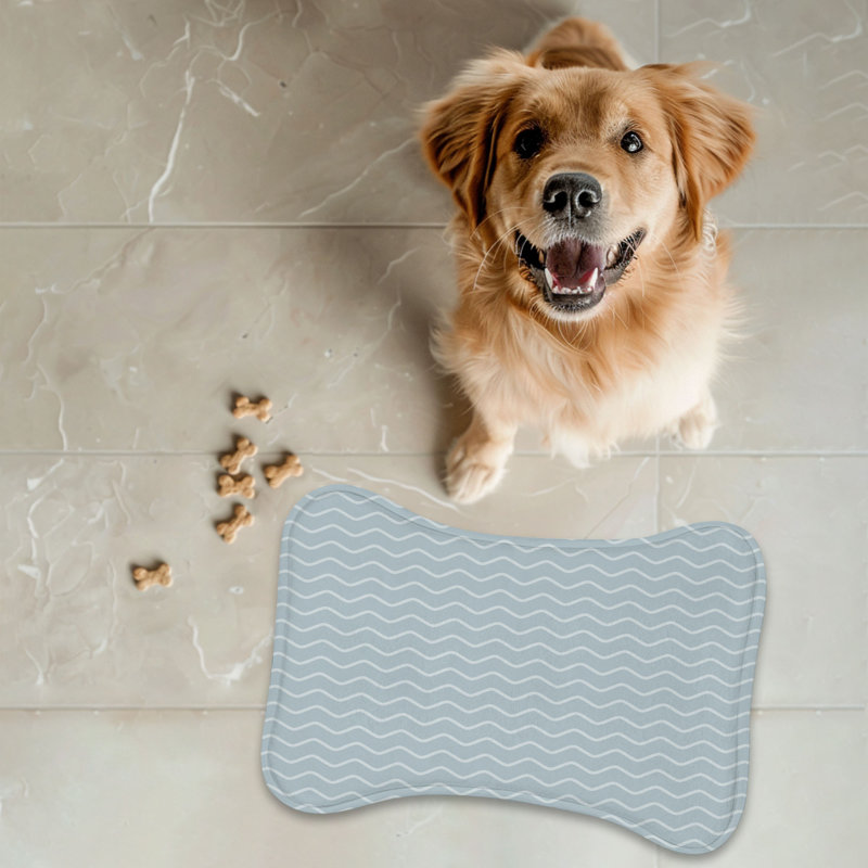 Neutral Tones - 1 Piece Bone Shape Feeding Mat