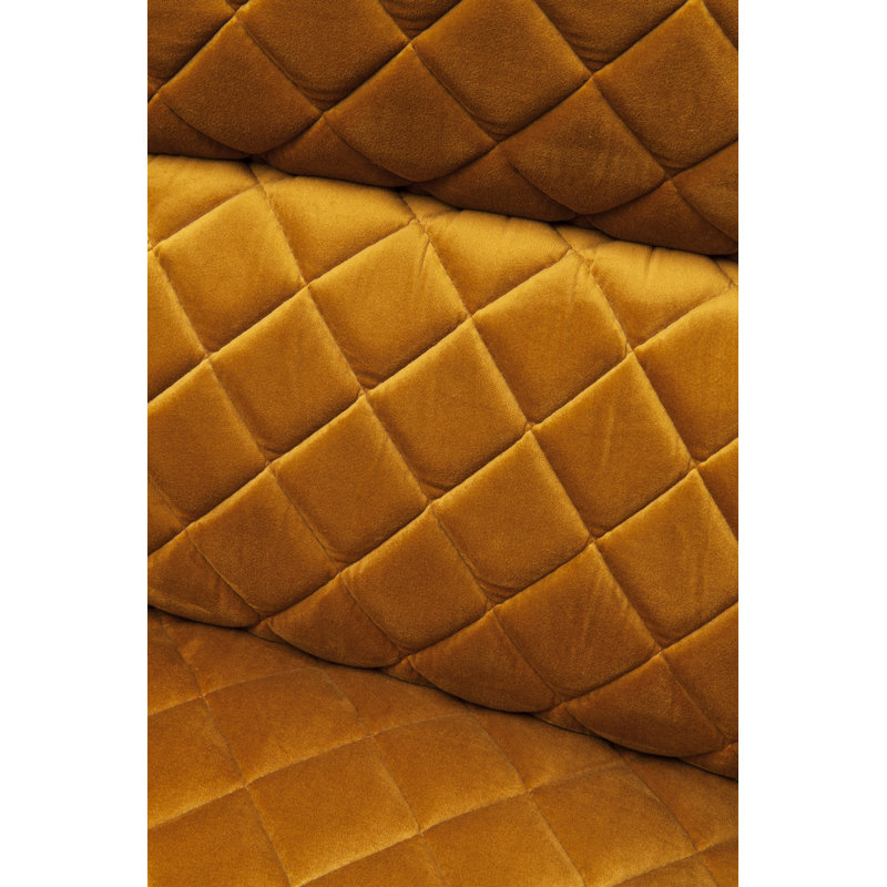 Armchair Nonna, Yellow, Brass