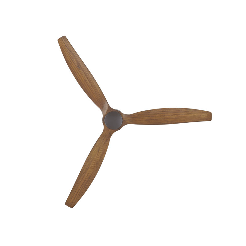 60in 3-Blades Indoor Ceiling Fan with Remote Control, Oil Rubbed Bronze/Koa