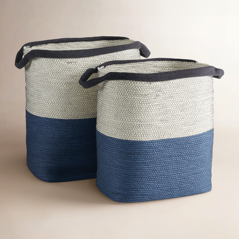 Ensemble de 2 paniers en tissu Jumelle