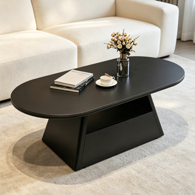 Simple Style Slate Coffee Table With Storage