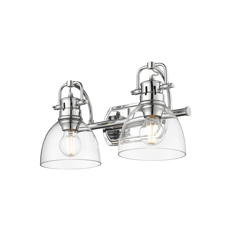 Alberica 2 - Light Vanity Light - Chrome - Clear Glass, Chrome