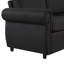 Canapé-lit 57,9 po avec matelas à mémoire de forme et deux ports USB pour espace de salon, noir-958301324-958301327