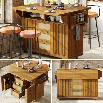 142.5 cm W Kitchen Cart