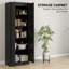 Armoire de rangement à 5 niveaux avec tablettes, garde-manger noir