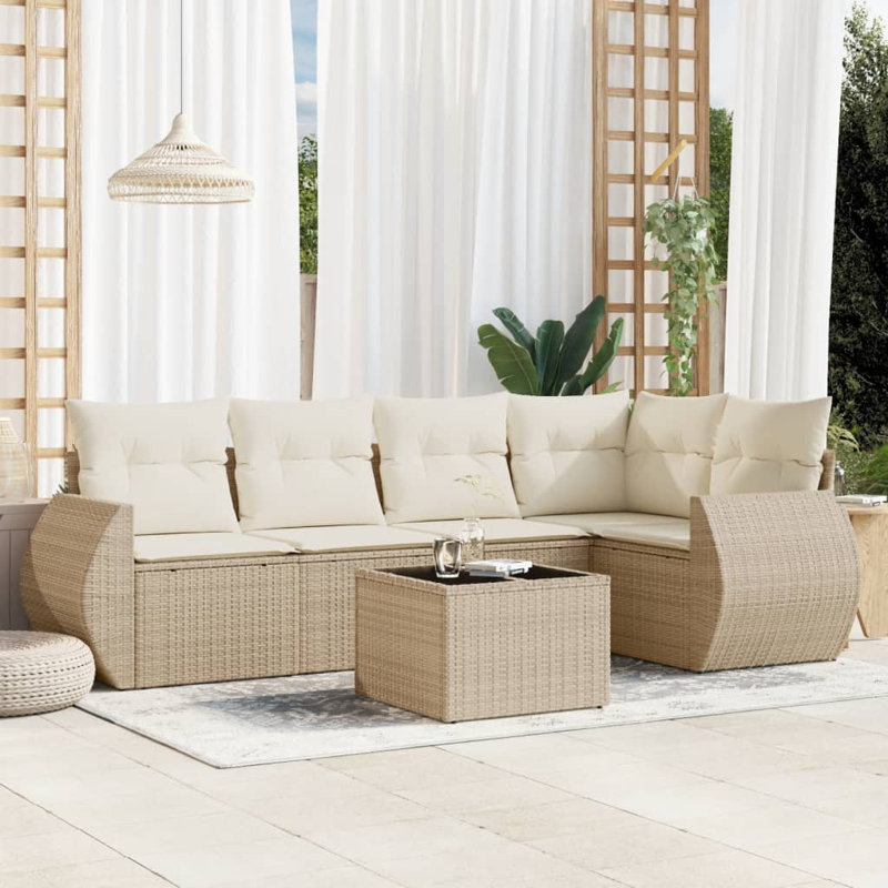 Vidaxl Garden Sofa Set, Beige