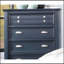 Mobilier de chambre à coucher de style transitionnel avec glissières à roulement à billes 1 pièce