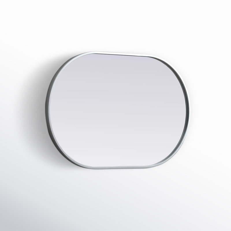 Miroir mural Sabine, 30 po x 20 po, Argent