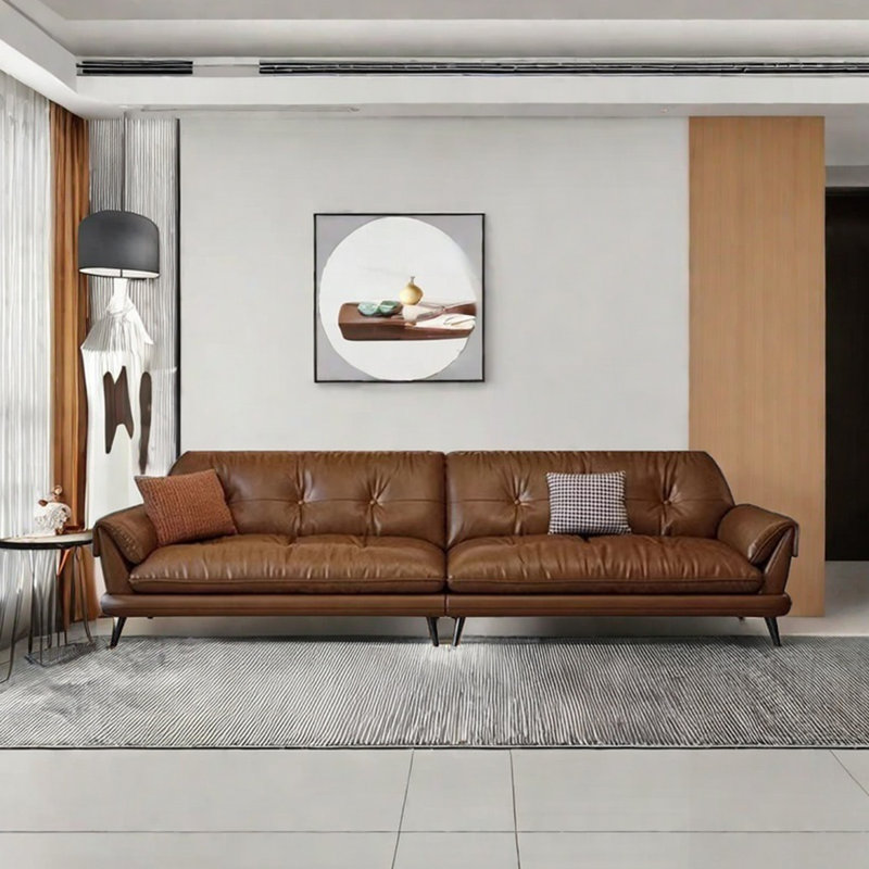 Canapé rétro simple et moderne, H 33,85 po x l 133,85 po x P 38,58 po, 5