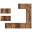 TV Cabinet Set Wall-Mounted 6 Pcs 30.5 X 30 X 90 Cm-125284884