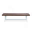 Bancs d'extérieur Carlisle, brun foncé sablé + blanc (ensemble de 2)-543430539
