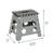 1 - Step Plastic Folding Step Stool