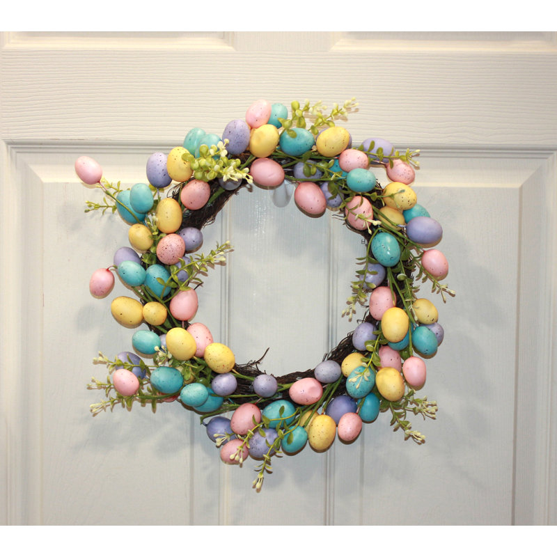 16" Easter Eggs Wreath