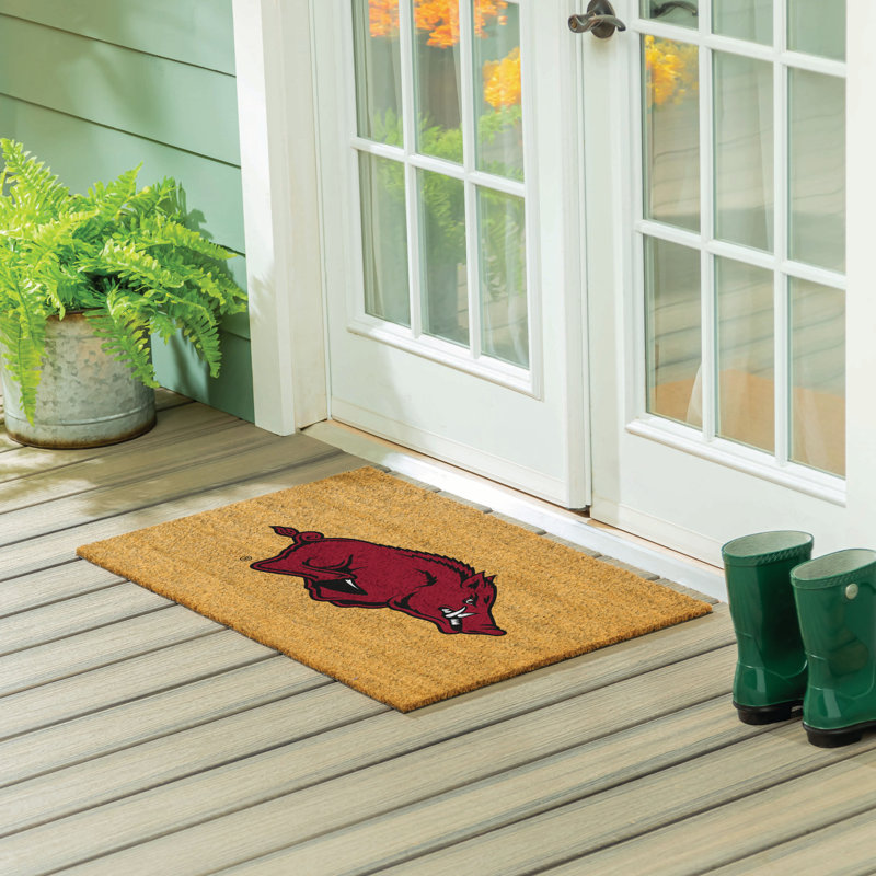 Grand tapis couleur coco de l'Université de l'Arkansas, 36 po x 24 po