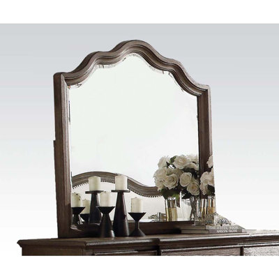 Baudouin 40"x40" Mirror, Weathered Oak Finish