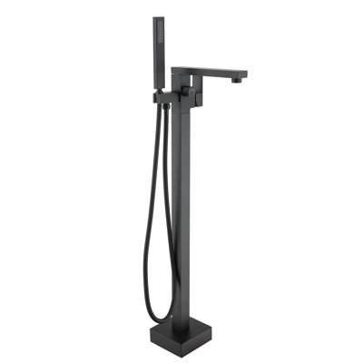 1 Handle Floor Clawfoot Tub Faucet with Diverter