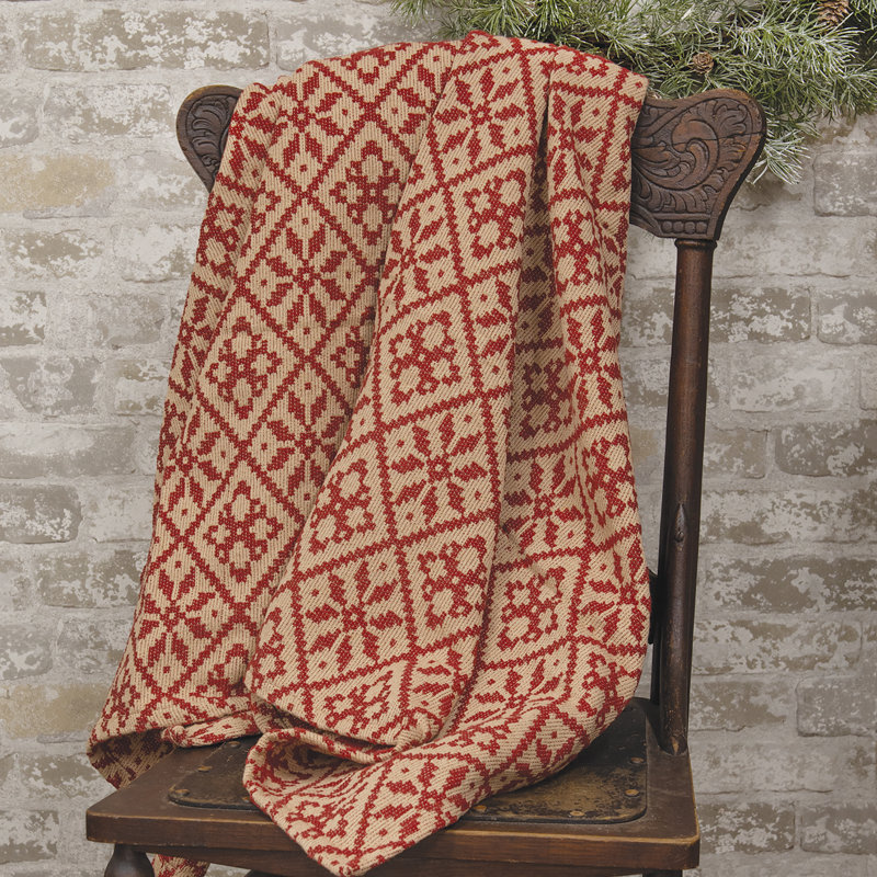 Christmas Rose Throw