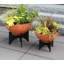 Pot à fleurs en acier galvanisé Norma I-61508524-61508525