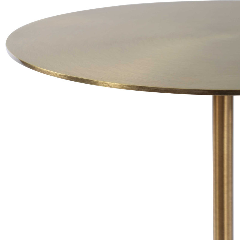 Uttermost Verlin Brass Drink Table