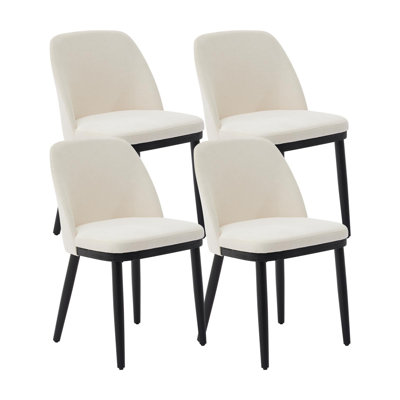 Upholstered Linen Blend Dining Chair