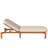 Outdoor Chaise Lounge Adjustable Patio Chaise Outdoor Reclining Chair Pool Lounge Chair with Adjustable Backrest for Patio, Poolside or Beach, Brown-212859345
