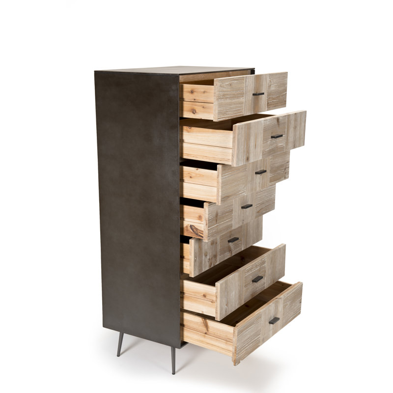 Boutwell Solid Wood 60cm W 7 - Drawer Chest of Drawers