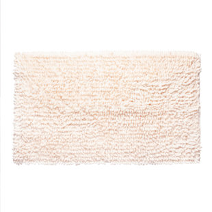 2-Piece Ivory Crochet Edge Bath Rug, 20x32 & 17x24, Neutral, Cotton Sold by at Home