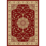 Perezville Oriental Area Rug in Burgundy