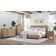 Ensemble de chambre avec très grand lit Karcen Sand Dune avec commode, 2 tables de chevet et commode