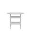 Table de bar d'extérieur - Patio et chaises surélevées pour 4 des 5 insonorisants blanc gris anti-corrosion blanc / gris
