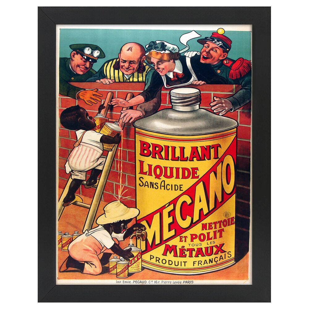 Leinwandbild Vintage Advertising Poster Brillant Liquide Mécano