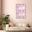 «Round and Round Tall Blush Glitter», impression romantique sur toile rose moderne pour chambre à coucher-71246068-72507222