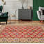 Tapis rouge foncé mâle de 6 pi 0 po x 8 pi 10 po Maléigh