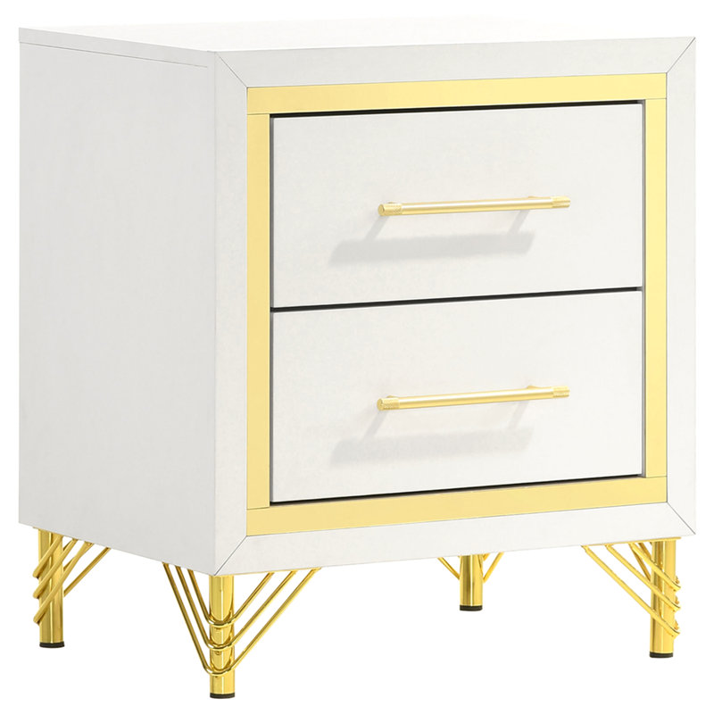 Chesney 2-Drawer Nightstand Bedside Table