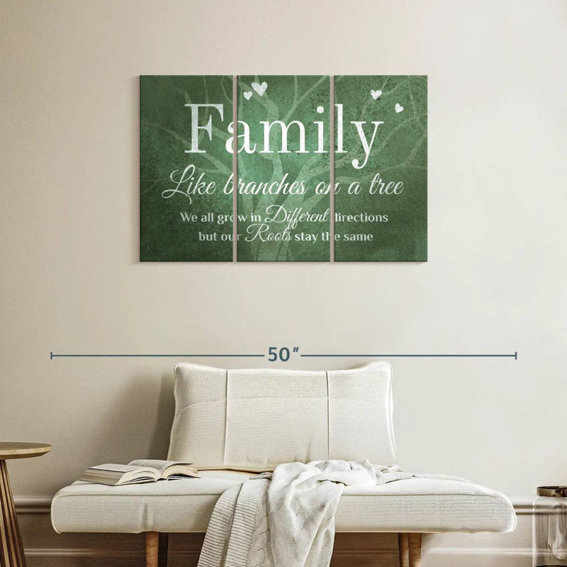 Signe mural Kema Family Roots, H 24 po x l 38 po