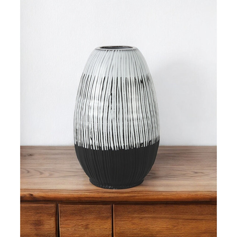 Wiese Ceramic / Porcelain Table Vase, 10" H x 4" W x 4" D