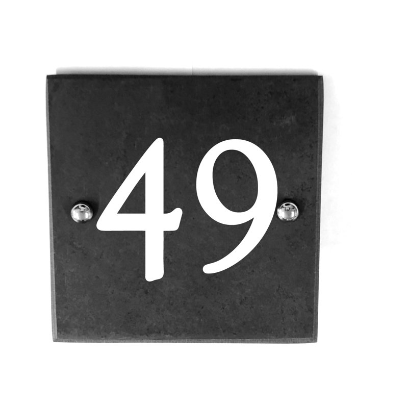 Gambel 15cm H Slate House Number