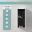 12" Bathroom Side Cabinet With Soft Close Doors - Modern Wall Mounted Design-2028337347