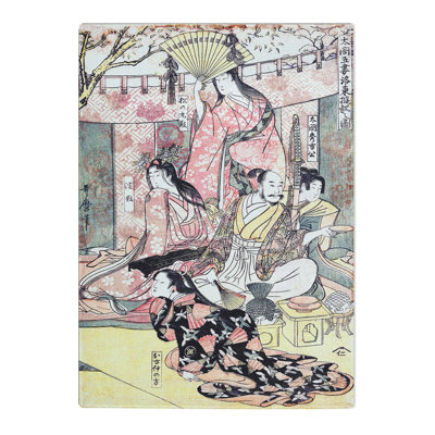 Tempered Glass Toyotomi Hideyoshi by Kitagawa Utamaro Chopping Board